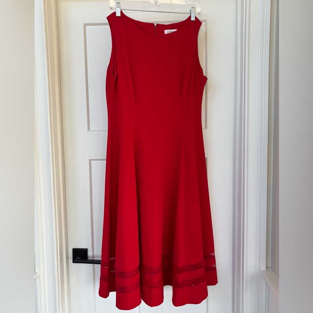 Calvin Klein A Line Cocktail Dress